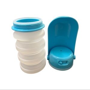 Pet expandable silicone water bottle